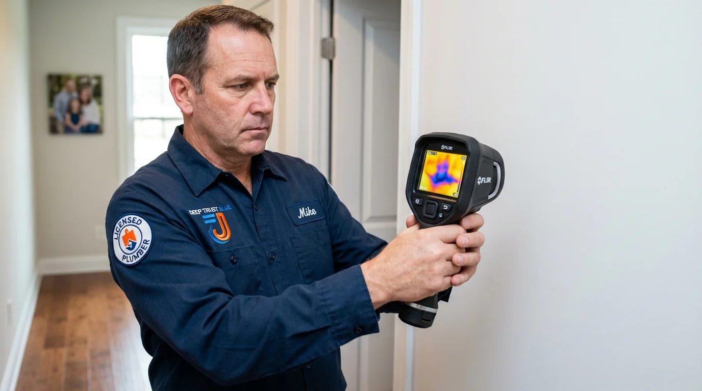 Thermal imaging leak detection by Johns Plumbing LLC in Devine